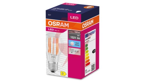 Żarówka LED VALUE CLASSIC A 100 E27 11W 1521lm 4000K 840 FIL non-dim 4058075439597
