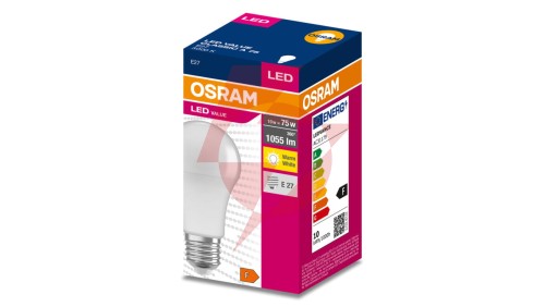 Żarówka LED VALUE CLASSIC A 75 E27 10W 1055lm 3000K 830 FR non-dim 4058075630239