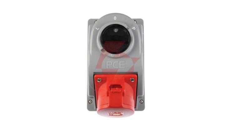 Gniazdo stałe z wyłącznikiem L-0-P 32A 5P 400V IP44 COMBO-POL 960625401W