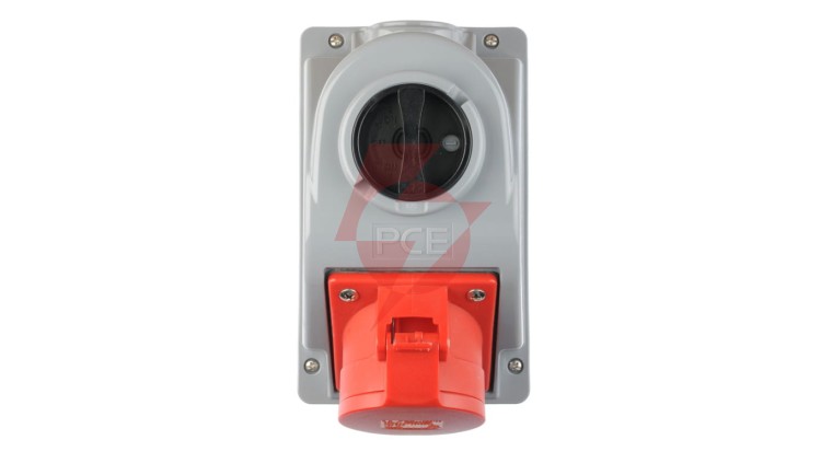 Gniazdo stałe z wyłącznikiem 0-1 32A 5P 400V IP44 COMBO-POL 96062540W