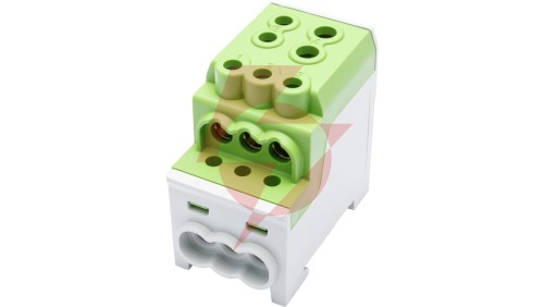 Blok rozdzielczy - dystrybucyjny Al/Cu SDB 200 (80030) SIMBLOCK zielony 81602005