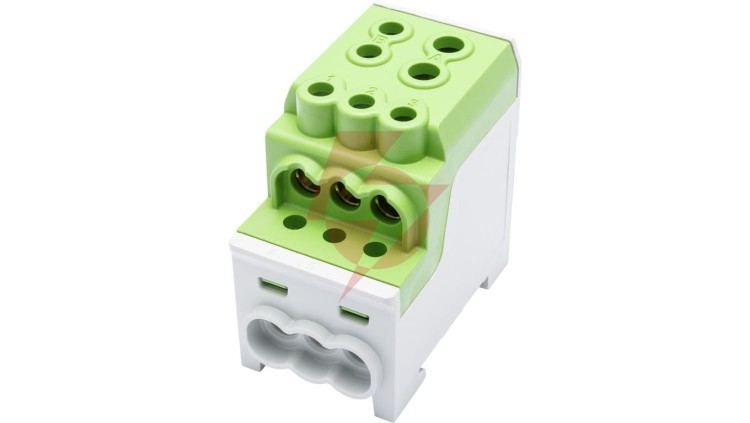 Blok rozdzielczy - dystrybucyjny Al/Cu SDB 200 (80030) SIMBLOCK zielony 81602005