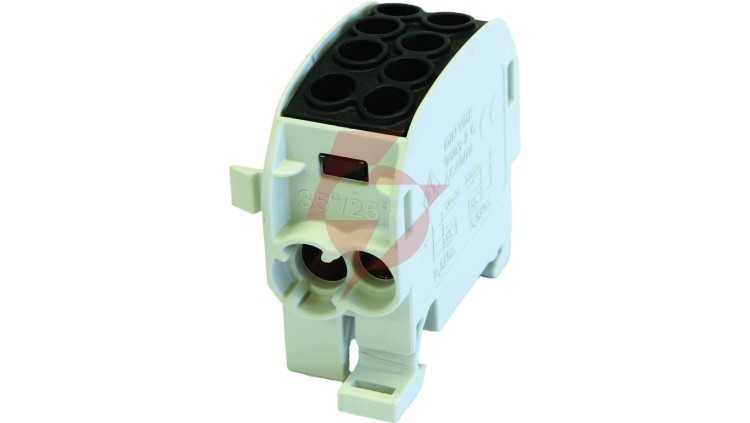 Blok rozdzielczy - odgałęźny Al/Cu SCB 35 (80210) SIMBLOCK czarny 81502007