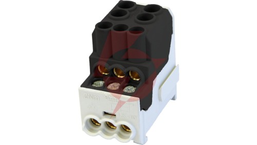 Blok rozdzielczy - dystrybucyjny Al/Cu SDB 100 (80010) SIMBLOCK czarny 81601007