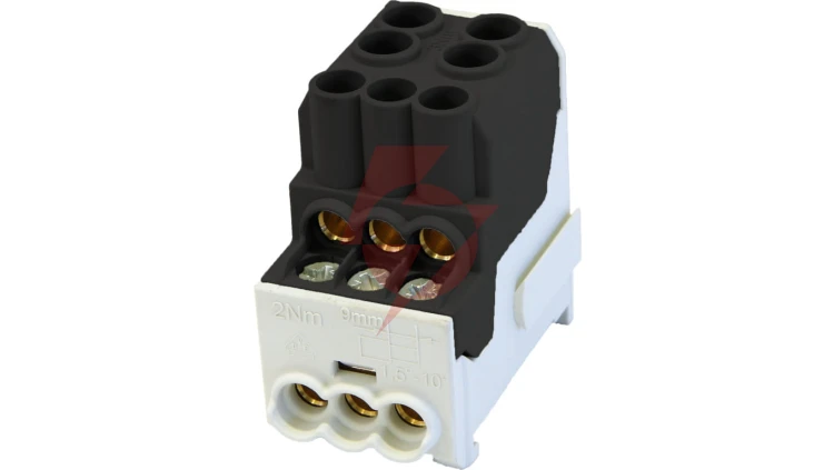Blok rozdzielczy - dystrybucyjny Al/Cu SDB 100 (80010) SIMBLOCK czarny 81601007