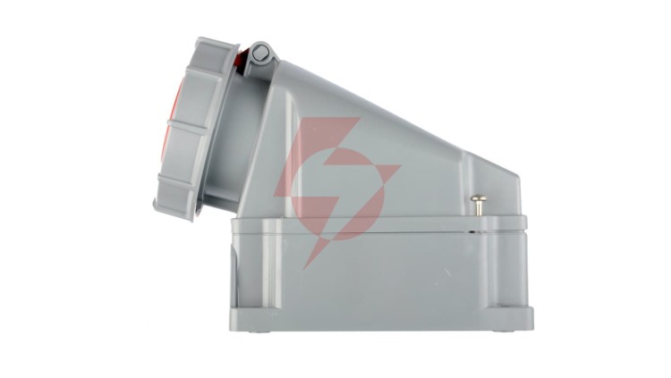 Gniazdo stałe 63A 5P 400V czerwone IP67 /bez dławnicy/ POWER TWIST 135-6