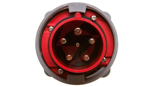 Wtyczka tablicowa 63A 5P 400V czerwona IP67 POWER TWIST 635-6