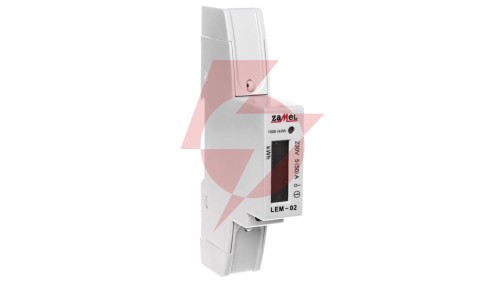 Licznik energii elektrycznej 1-fazowy 50A 230V wyświetlacz LCD LEM-02 EXT10000033