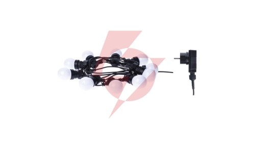 Łańcuch XMAS PARTY 2,25W 10X5LED 5m IP44 mleczny DCPW01