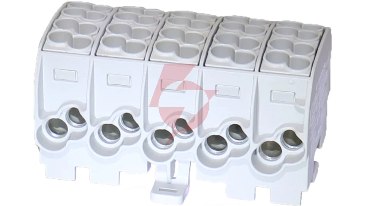 Blok rozdzielczy - odgałęźny Al/Cu SCB 25-5X (80150) SIMBLOCK szary 81500002