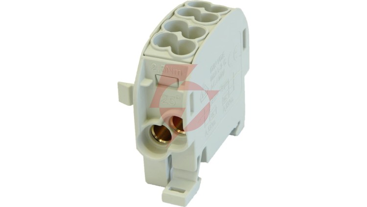 Blok rozdzielczy - odgałęźny Al/Cu SCB 25 (80110) SIMBLOCK szary 81501002