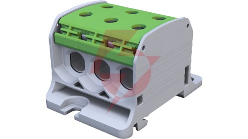 Złączka szynowa gwintowa Al/Cu STB 50-3 (87360) SIMBLOCK zielony 81003005