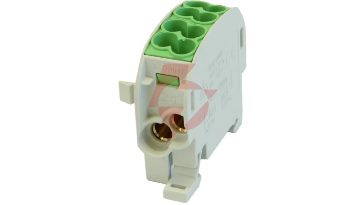 Blok rozdzielczy 1-potencjałowy łączony SCB 25-Cu (80110) SIMBLOCK 4x2,5-25mm2 zielony 81503005