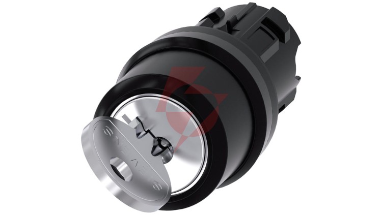Przełącznik z kluczem 22mm tworzywo 2 poz 0-I Ronis nr 455 klucz w poz O-I SIRIUS ACT 3SU1000-4CF11-0AA0