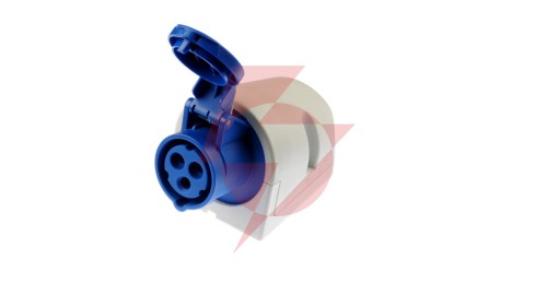 Gniazdo stałe 16A 3P 230V niebieskie IP44 113-6