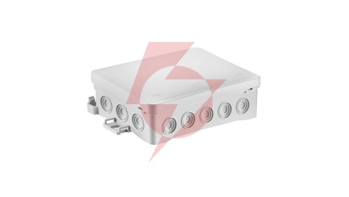 Puszka naścienna 90x40x135mm z dławnicą zintegrowaną samozatrzaskowa, bezhalogenowa, seria FASTBOXiHOOK szara IP54 NS9 35404102