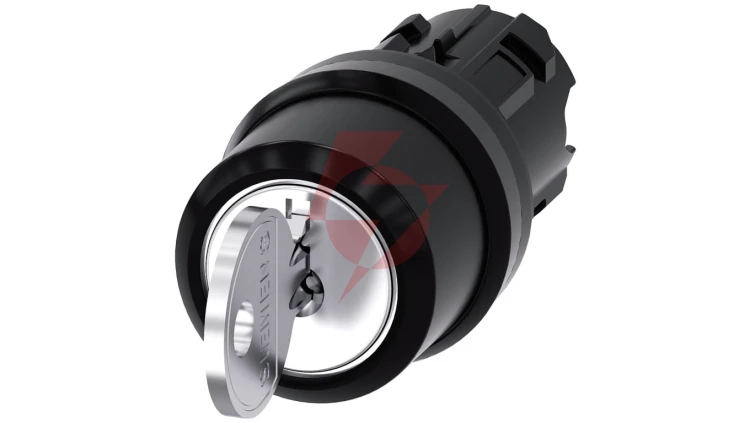 Przełącznik z kluczem 22mm tworzywo 3 poz I-O-II Ronis nr 455 klucz w poz O SIRIUS ACT 3SU1000-4CL01-0AA0