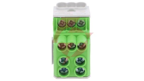 Blok rozdzielczy - dystrybucyjny Al/Cu SDB 100 (80010) SIMBLOCK zielony 81601005
