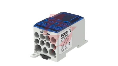 Blok dystrybucyjny - rozdzielczy OJL280A niebieski we: 1xAl/Cu 35-120 wy: 2x6-35mm2/5x2,5-16mm2/ 4x2,5-10mm2 1000V MAB1281B10