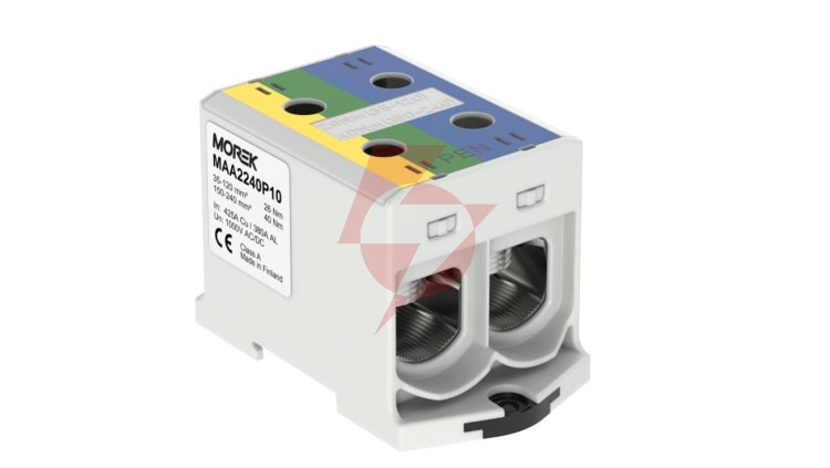 Złączka OTL-PEN240 żółto-zielony,niebieski 2xAl/Cu 35-240mm² 1000V AC / 1500V Zacisk uniwersalny do instalacji TN-C-S MAA2240P10