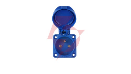 Gniazdo tablicowe 10/16A 2P+Z 230V niebieskie IP54 104-0bs