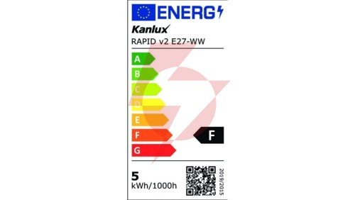 Żarówka LED E27 RAPID v2 E27-WW 500lm 3000K barwa ciepła 22945