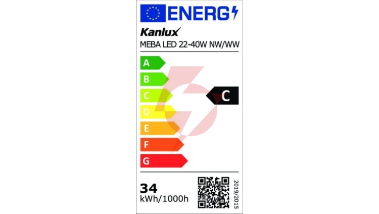 Oprawa nasufitowa kloszowa MEBA LED 22-40W NW-WW 2500(WW)/2700(NW)/4200(WW)/4400(NW) 3000/4000K IP20 120cm 5 lat Gwar.33891