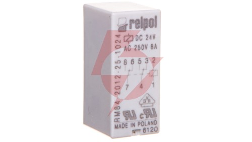 Przekaźnik miniaturowy 2P 24V DC PCB w obudowie RM84-2012-25-1024 600344
