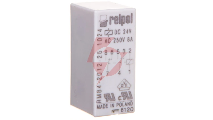 Przekaźnik miniaturowy 2P 24V DC PCB w obudowie RM84-2012-25-1024 600344