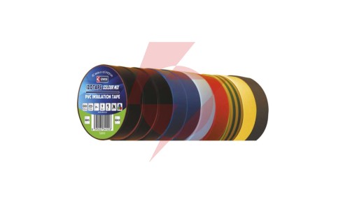 Taśma izolacyjna PVC 19mm / 20m mix /10szt./ F61999
