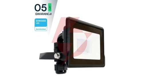 Projektor LED 10W 735lm 6500K Dioda SAMSUNG IP65 Czarny 5 Lat Gwarancji 20306