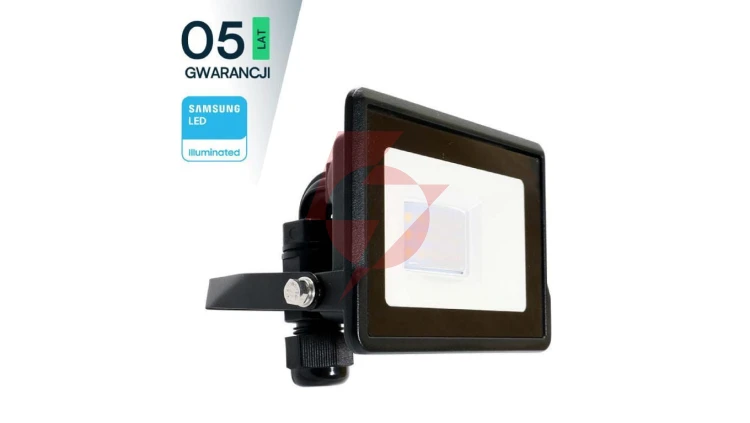 Projektor LED 10W 735lm 6500K Dioda SAMSUNG IP65 Czarny 5 Lat Gwarancji 20306