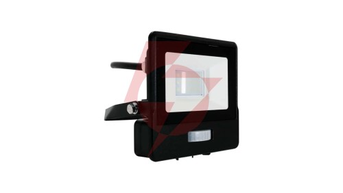 Projektor LED z czujnikiem ruchu 10W 735lm 6500K Dioda SAMSUNG IP65 Kabel 1m Czarny 5 Lat Gwarancji 20282