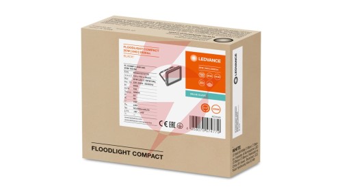 Projektor LED FLOOD COMPACT V 20W 2000lm 4000K IP65 SYM 100 czarny 3 LATA GWARANCJI 4058075574779