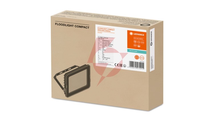 Projektor LED FLOOD COMPACT V 50W 5000lm 4000K IP65 SYM 100 biały 3 LATA GWARANCJI 4058075574915
