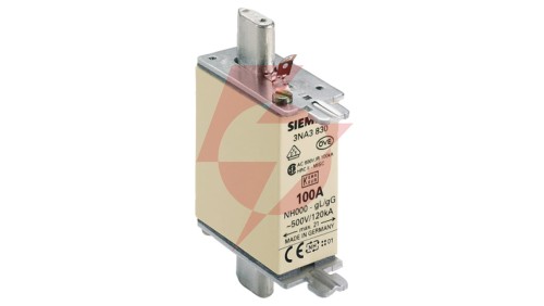 Wkładka topikowa NH000 100A gG 500V wersja standard zaczepy nieizolowane 3NA3830