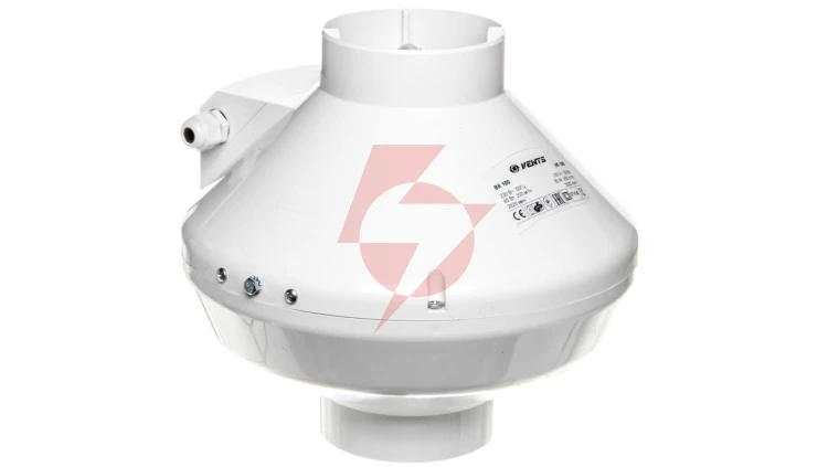 Wentylator kanałowy odśrodkowy fi 100 230V 80W 205m3/h 46dB biały VK100