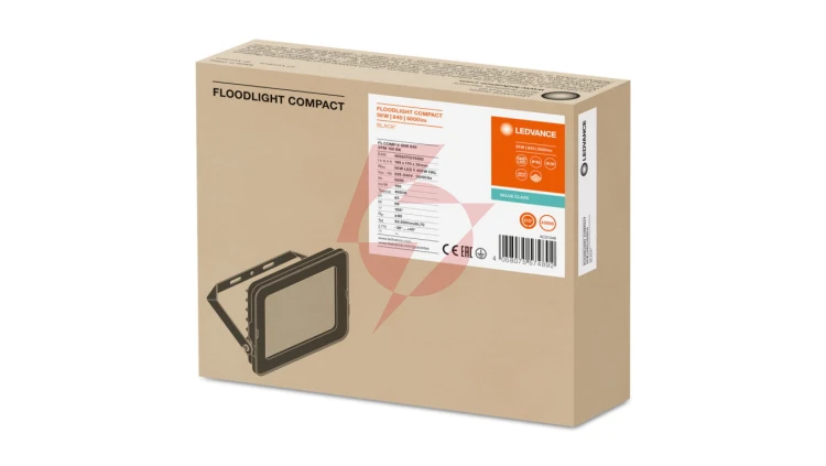 Projektor LED FLOOD COMPACT V 50W 5000lm 4000K IP65 SYM 100 czarny 3 LATA GWARANCJI 4058075574892