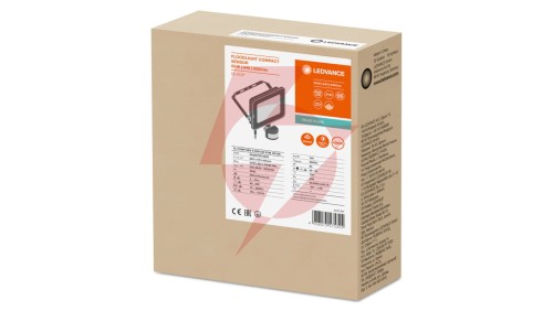 Projektor LED FLOOD COMPACT SENSOR V 50W 5000lm 4000K IP65 SYM 100 (z czujnikiem ruchu) czarny 3 LATA GWARANCJI 4058075575325