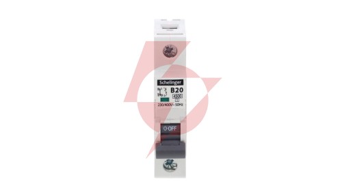 Wyłącznik nadprądowy 1P B 20A 4,5kA AC SCHELINGER A02-G7-1P-B20