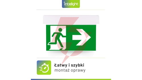 Oprawa ewakuacyjna natynkowa SUPREMA D-std M 3H AT IP54 NT + (E2, E3) / 94604