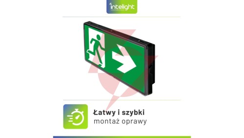 Oprawa ewakuacyjna/awaryjna VELLA SO 150 M 3H AT IP65 BLK + (VD3, VD4, VD5) / 93622