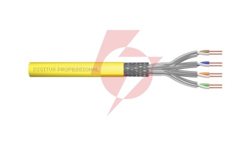 Kabel teleinformatyczny S/FTP kat.7A LS0H drut żółty B2ca DK-1745-A-VH-5 /500m/