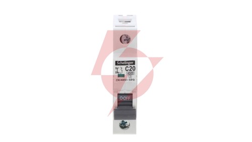 Wyłącznik nadprądowy 1P C 20A 4,5kA AC SCHELINGER A02-G7-1P-C20