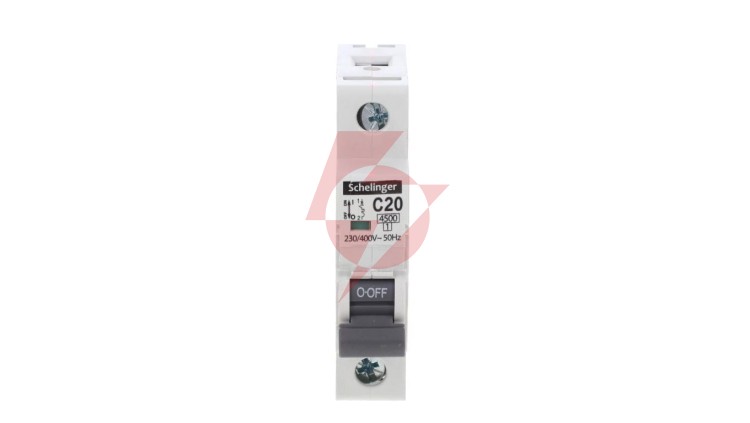 Wyłącznik nadprądowy 1P C 20A 4,5kA AC SCHELINGER A02-G7-1P-C20