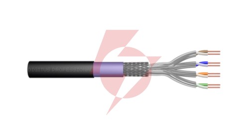 Kabel teleinformatyczny S/FTP 4x2xAWG23 kat.7 PE zewnętrzny suchy DK-1741-VH-1-OD /100m/