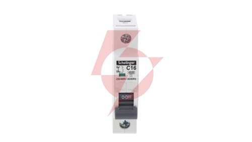 Wyłącznik nadprądowy 1P C 16A 4,5kA AC SCHELINGER A02-G7-1P-C16