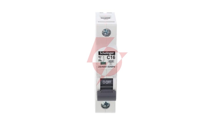 Wyłącznik nadprądowy 1P C 16A 4,5kA AC SCHELINGER A02-G7-1P-C16