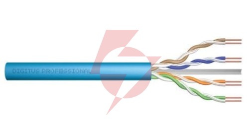 Kabel teleinformatyczny U/UTP kat.6A LS0H drut niebieski B2ca DK-1616-A-VH-5 /500m/