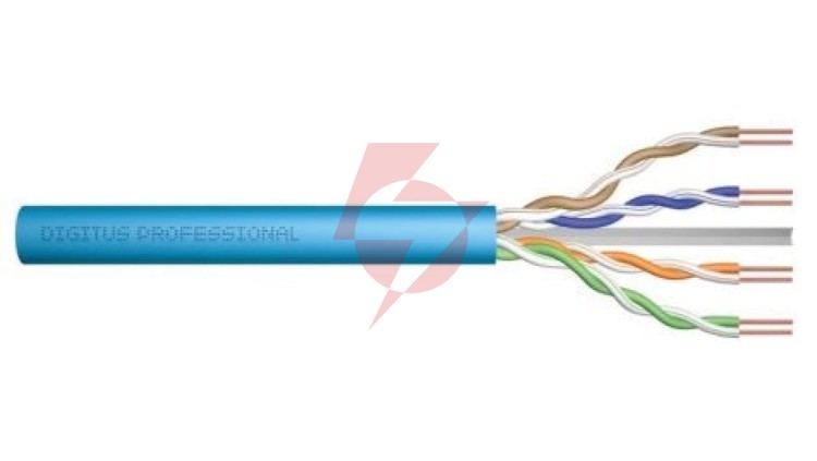 Kabel teleinformatyczny U/UTP kat.6A LS0H drut niebieski B2ca DK-1616-A-VH-5 /500m/